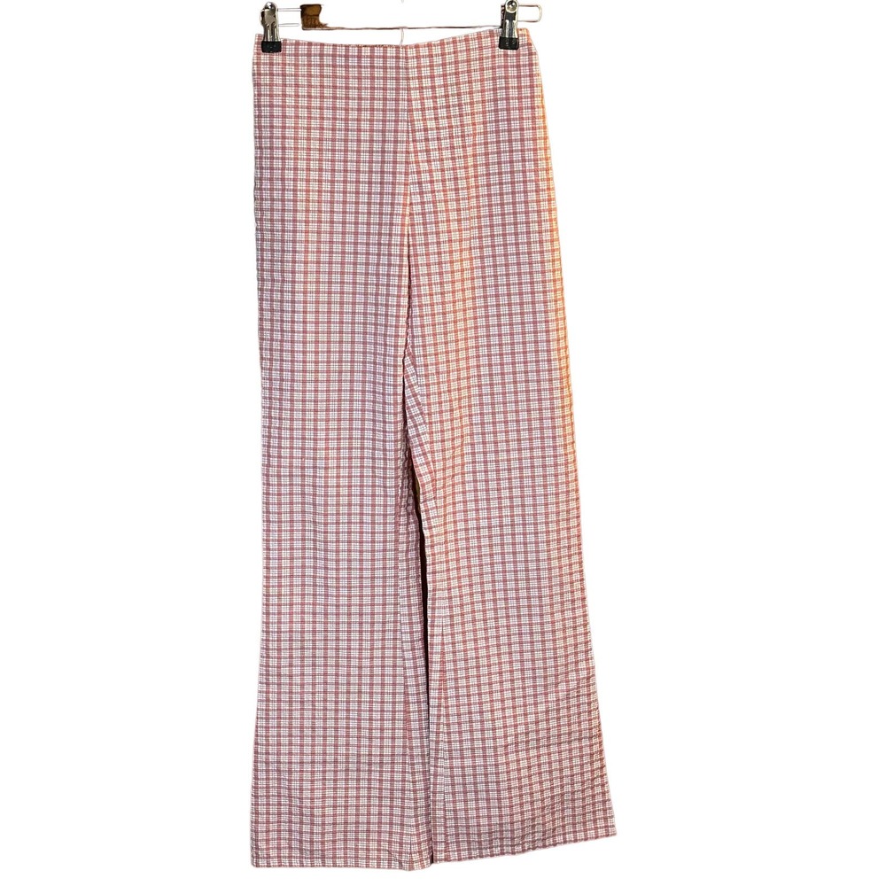 ASOS Design Pink Plaid Wide Leg pants size 0
